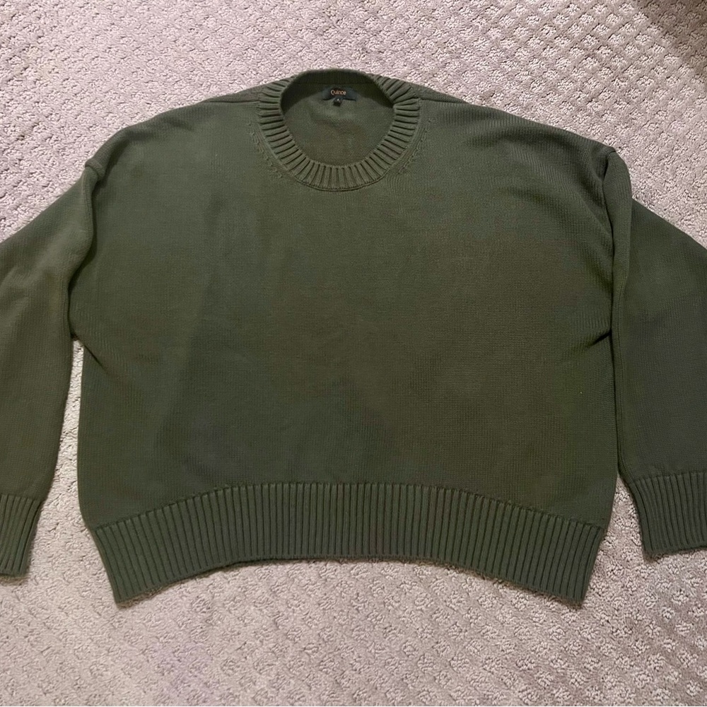 Quince 100% Cotton Boyfriend Sweater